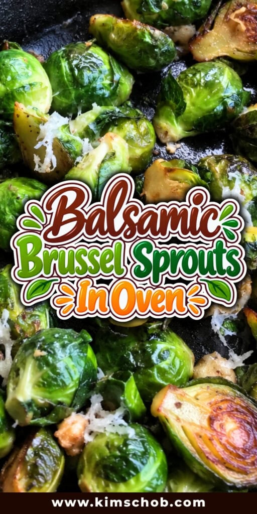 Roasted Brussels sprouts topped with shredded cheese in a skillet.
