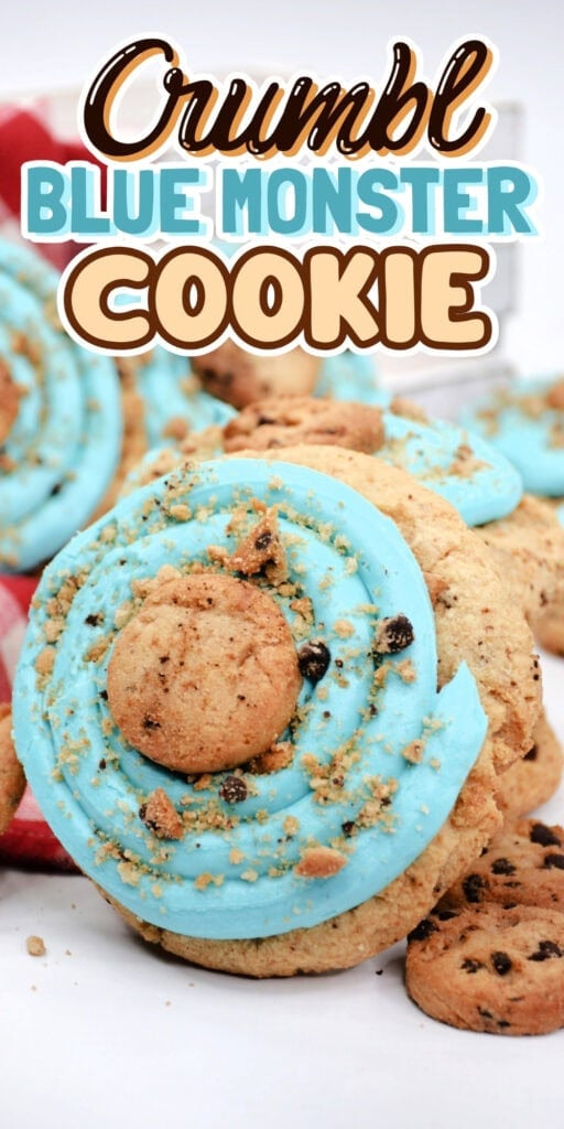 Crumbl Blue Monster Cookie.