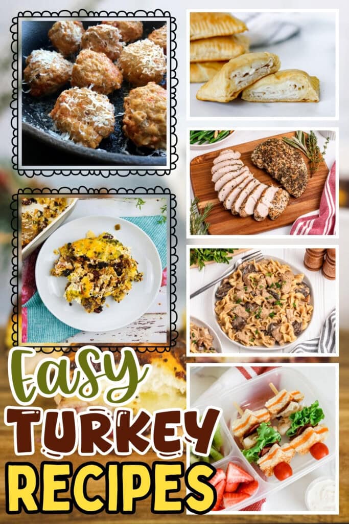 Various turkey dishes.