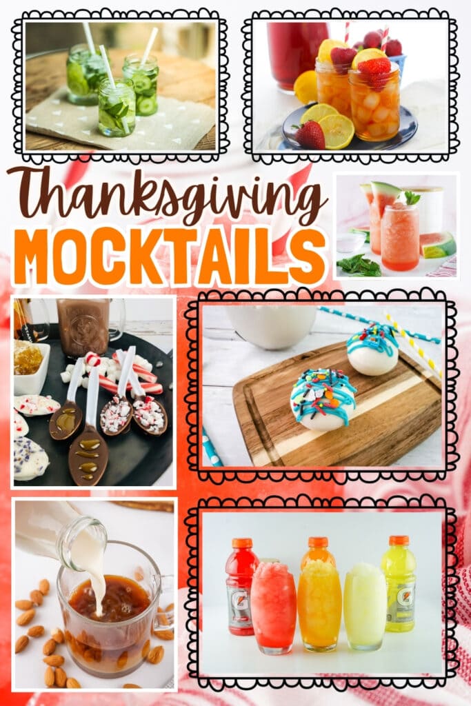 Festive Thanksgiving mocktails.
