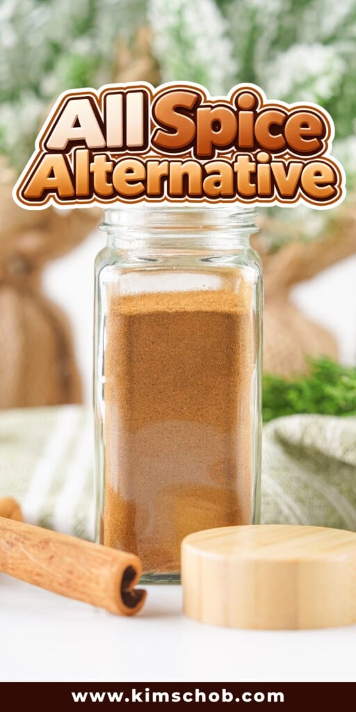 A glass jar of ground spice.