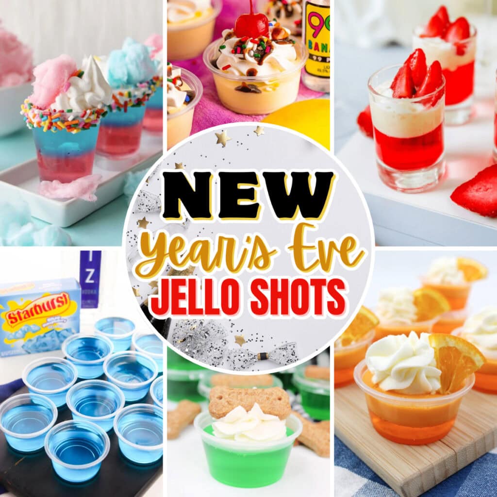 Various Jello shots.